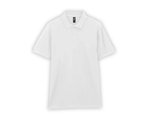Футболка поло PREMIUM COTTON ADULT DOUBLE PIQUE, БЕЛЫЙ S