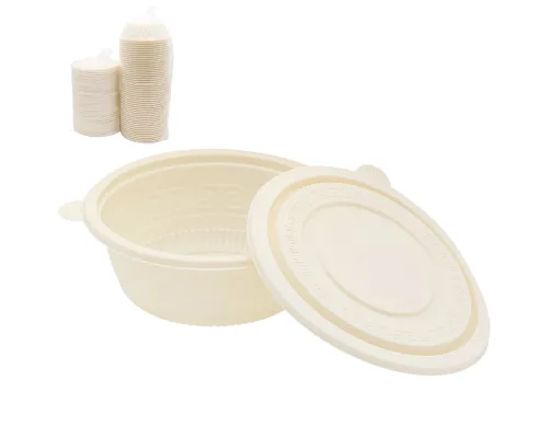 Набор контейнеров (супница) из кукурузного крахмала,  600 мл (50 шт)