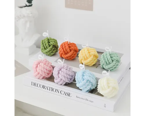 Свеча Бабушкин клубок, желтый