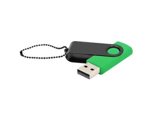 Флешка Designer To Go 2.0 USB 16Gb, зеленый/черный