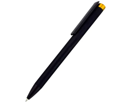 Ручка металлическая Slice Soft софт-тач, желтая