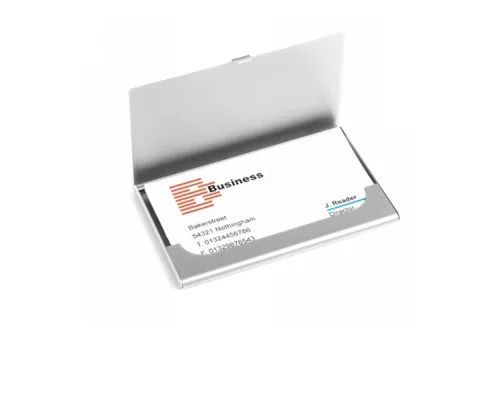 Визитница Element, серебряная