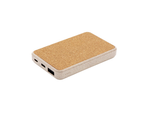 Внешний аккумулятор Cornywa 5000 mAh, натуральный Внешний аккумулятор Cornywa 5000 mAh, натуральный