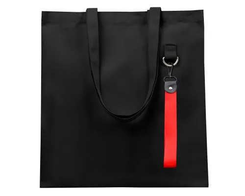 Сумка для покупок LUMISSA 325 г/м² с ремувкой, чёрный/красный