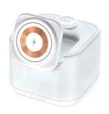 Беспроводная колонка Powerbox 5W с беспроводной зарядкой 15W,белый