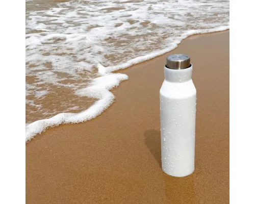 Термобутылка герметичная вакуумная Siluet, белая