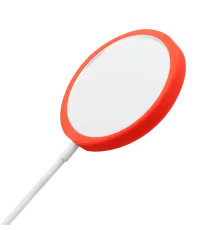 Беспроводное магнитное зарядное устройство Fomax 15W To Go, белый/красный