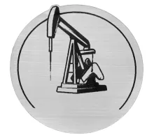 Шильд-наклейка нефть, серебро
