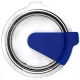 Кружка с крышкой Velvet Duo, софт-тач, красная/синяя