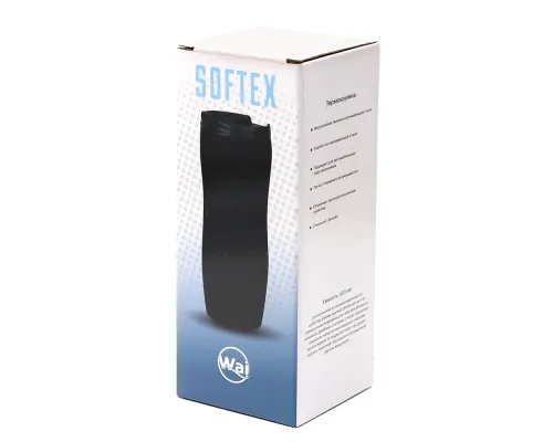 Термокружка с двойной стенкой Softex, красная