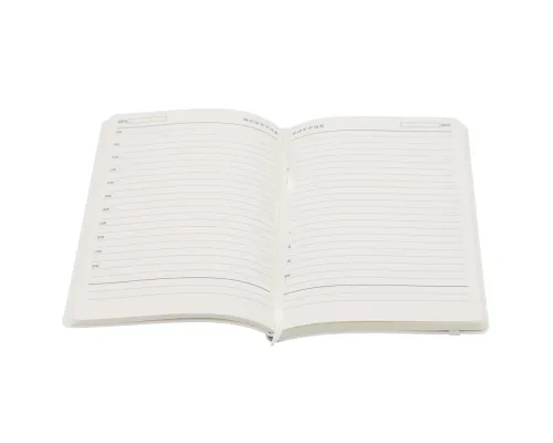 Ежедневник A5 недатированный Dante в мягком переплёте софт-тач, белый
