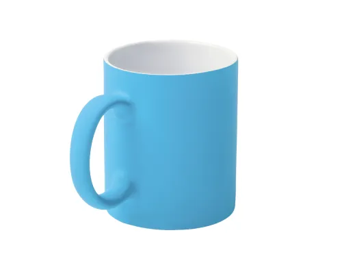 Кружка Bonn Soft, софт тач, голубая
