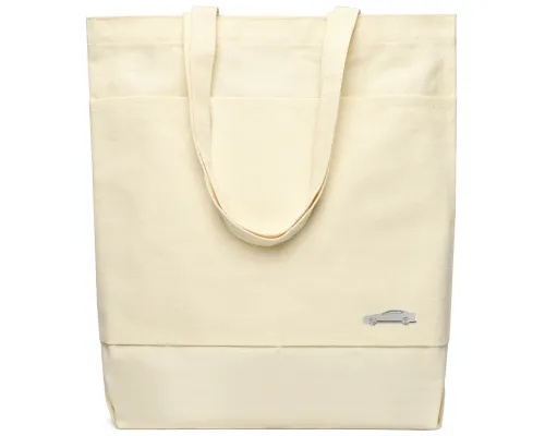 Сумка для покупок JETTA 325 г/м² с шильдом - машина, натуральный
