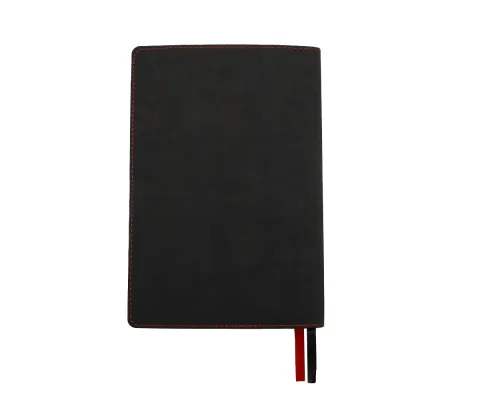 Ежедневник A5 недатированный Efemero в мягком переплёте, черно-красный