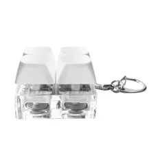 Брелок Press Anti Stress с LED подсветкой, белый