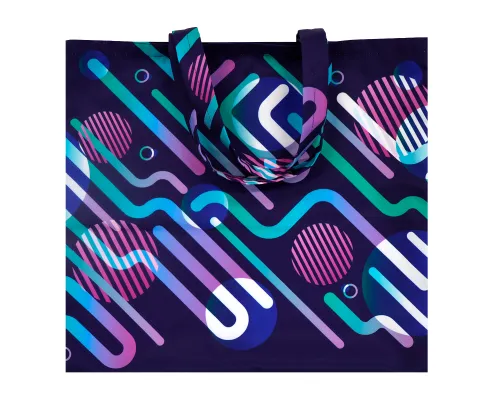 Сумка для покупок Бэгис с полноцветной печатью, длина ручек 50 см