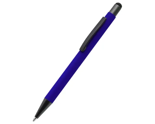 Ручка металлическая Story софт-тач, синий
