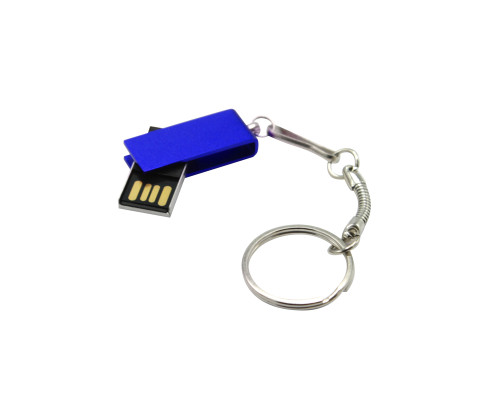 Флешка Slim 16 Гб, металл, синяя Флешка Slim 16 Гб, металл, синяя