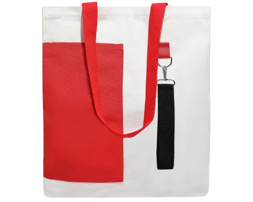 Сумка для покупок BANSHEE TO GO 325 г/м², красная/чёрная