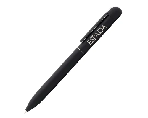 Ручка металлическая Espada софт-тач, чёрная
