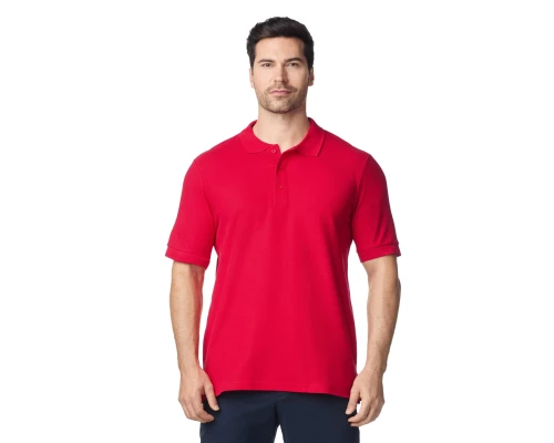 Футболка поло PREMIUM COTTON ADULT DOUBLE PIQUE, КРАСНЫЙ S