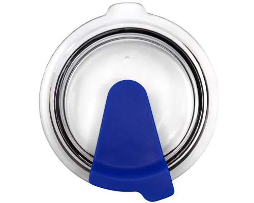 Кружка с крышкой Velvet Duo, софт-тач, чёрная/синяя