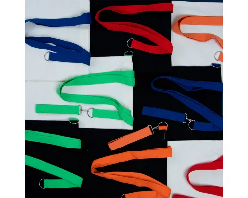 Сумка для покупок White GLOW 325 г/м² с ремувкой, красная