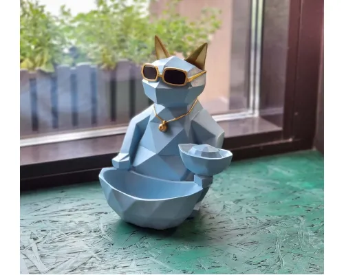 Статуэтка хранитель Кот фантазер, небесный