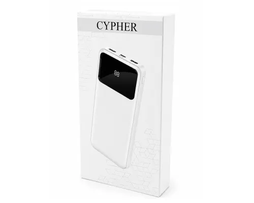 Внешний аккумулятор Cypher 10000 Mah, белый