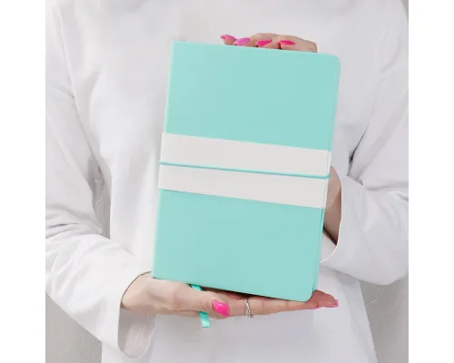 Блокнот A5 Veles в твёрдом переплёте, бирюзовый