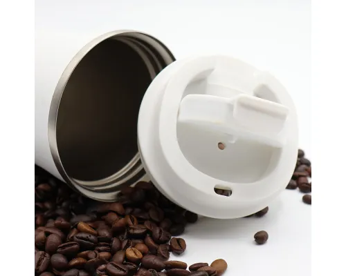 Термокружка Moon с дисплеем, 380мл, белая