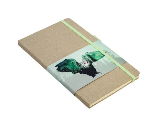 Скетчбук (Сова), 13х21 см, блок 96 стр. без печати. тонир. Бумага на обложку - крафт R1-88804KS