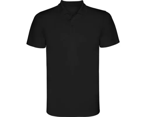 Футболка поло MONZHA мужская, ЧЕРНЫЙ S