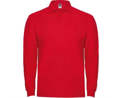Футболка поло ESTRELLA L/S мужская, КРАСНЫЙ L