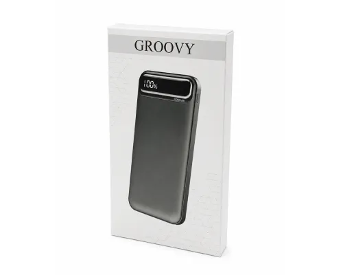 Внешний аккумулятор Groovy 10000 Mah с быстрой зарядкой, черный