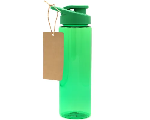 Пластиковая бутылка Ronny To Go с биркой, зелёная