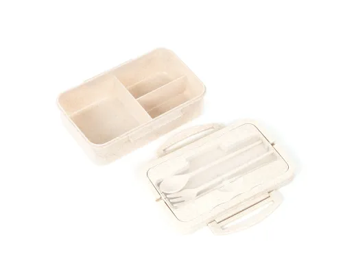 Ланчбокс (контейнер для еды) Hapler из пшеничного волокна, бежевый Ланчбокс (контейнер для еды) Hapler из пшеничного волокна, бежевый