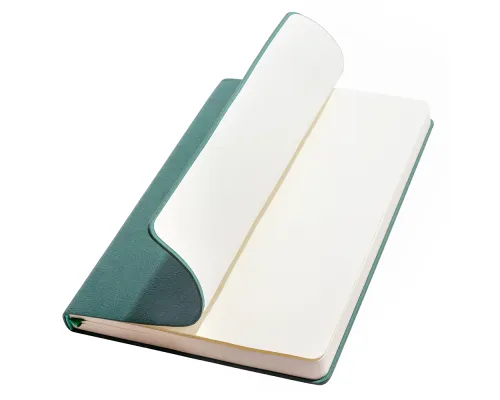 Ежедневник A5 недатированный Franco в мягком переплёте, бутылочно-зеленый