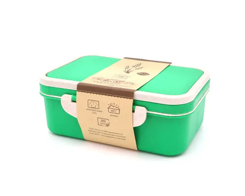 Ланчбокс (контейнер для еды) Inar из пшеничного волокна, зелёный Ланчбокс (контейнер для еды) Inar из пшеничного волокна, зелёный