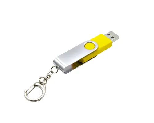 Флешка Twist 16 Гб, желтая