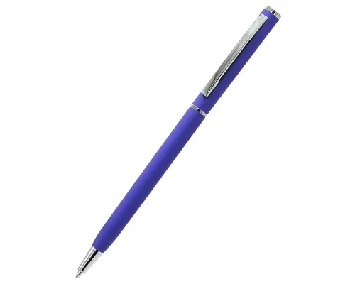 Ручка металлическая Tinny Soft софт-тач, фиолетовая