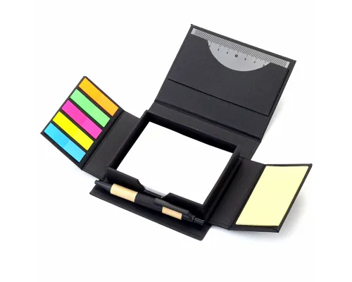 Набор для записей со стикерами Notora, черный