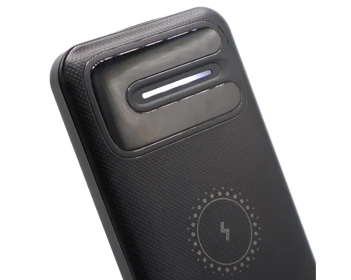 Внешний аккумулятор Odyssey, 10000 mAh с беспроводной зарядкой, черный