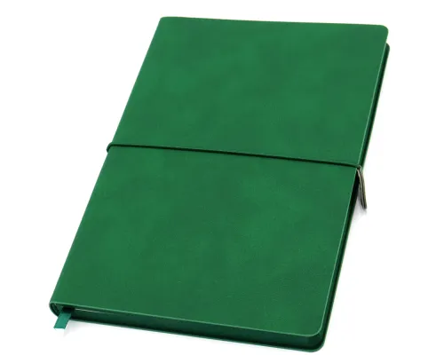 Ежедневник A5 недатированный Massimo в мягком переплёте, темно-зеленый