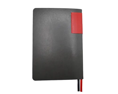 Ежедневник A5 недатированный Molfetta в мягком переплёте, серо-красный