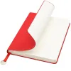 Блокнот A5 Officer в мягком переплёте с металлической биркой, красный
