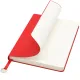 Блокнот A5 Officer в мягком переплёте с металлической биркой, красный