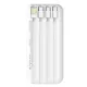 Внешний аккумулятор Authority с беспроводной зарядкой (5W), 10000 mAh, белый