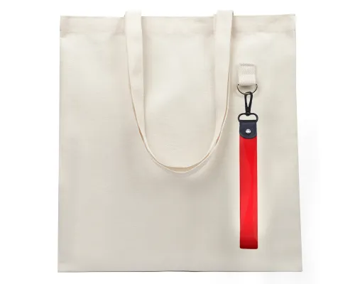 Сумка для покупок LUMISSA 325 г/м² с ремувкой, натуральный/красный