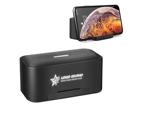 Беспроводная колонка Riffle с подсветкой гравировки, черный